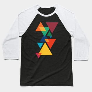 Puzzle game of Abstract Geometric Triangles Baseball T-Shirt